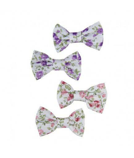 Picture of MINI BOW PINK/PURPLE HAIRCLIPS 2PK